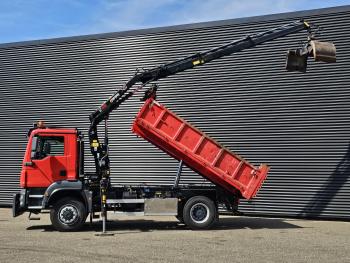 MAN TGM 18.250 / 4X4 / EEV / HIAB CRANE + TIPPER / SPRING